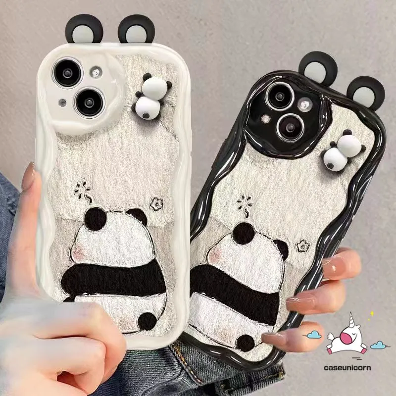 cute 3d panda phone case
